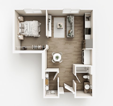 A3 Floor Plan at The Haven on Veterans, Fargo, ND, 58104